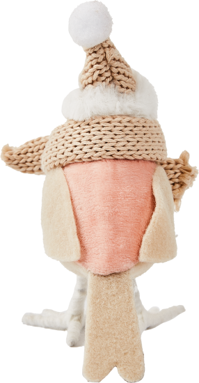 Декоративное украшение Птица 17 см цвет розовый