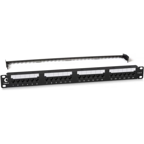 Патч-панель Cabeus PL2-24-Cat.6-Dual