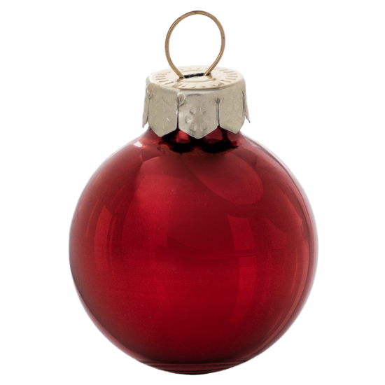 Набор новогодних шаров Christmas ø3 см цвет красный 20 шт.