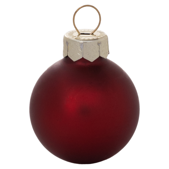 Набор новогодних шаров Christmas ø3 см цвет красный 20 шт.