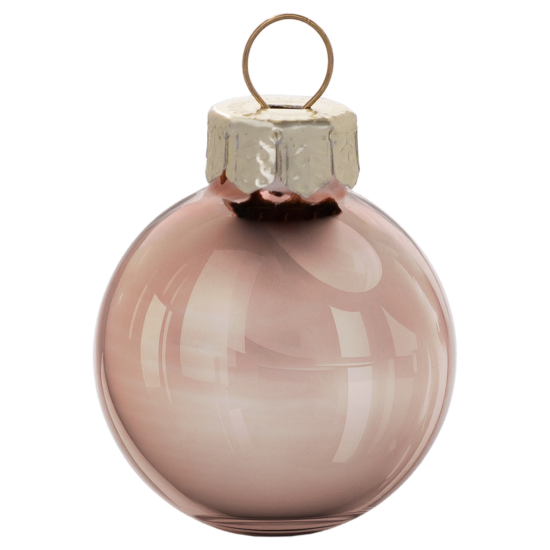 Набор новогодних шаров Christmas ø3 см цвет коричневый 20 шт.