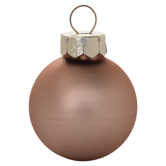 Набор новогодних шаров Christmas ø3 см цвет коричневый 20 шт.