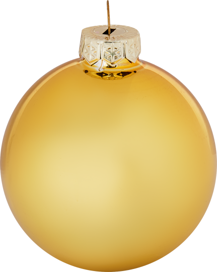 Набор новогодних шаров Christmas ø6 см цвет золотой 26 шт.