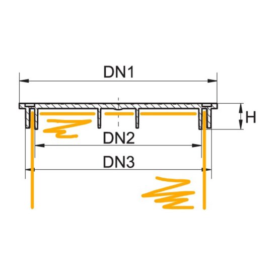 Крышка люка для люка Ostendorf тип 400 (634400)