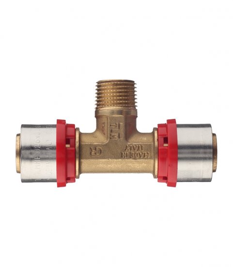 Тройник Tiemme 26(пресс) х 1/2 НР(ш) х 26(пресс)