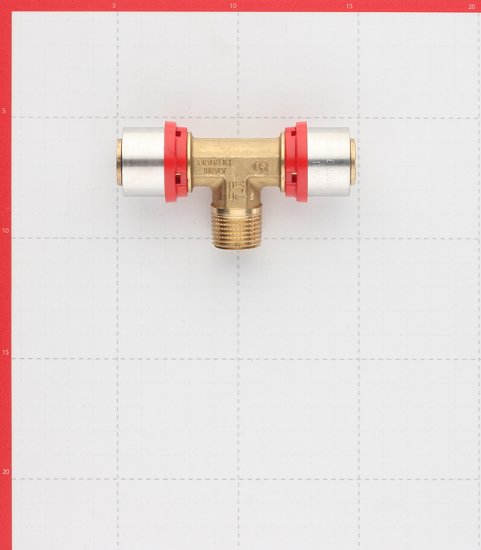 Тройник Tiemme 26(пресс) х 1/2 НР(ш) х 26(пресс)