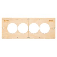 Шаблон для подрозетников EKF d 68 мм 4 поста
