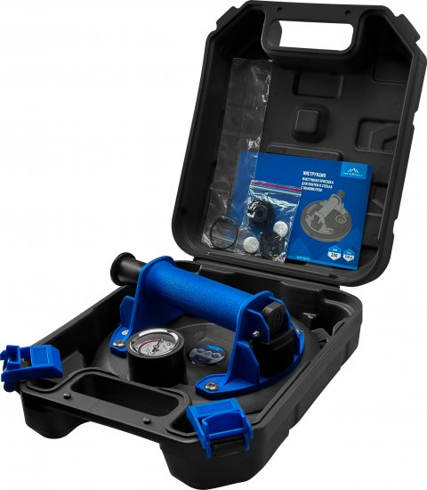 Присоска для плитки Vertextools 17-02-02 с манометром 200 мм до 130 кг