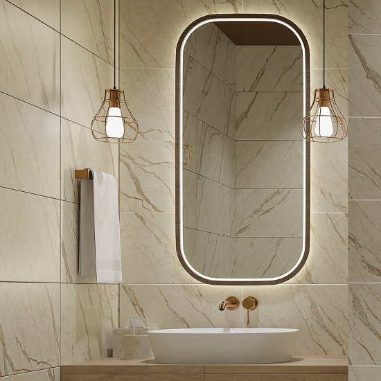 Плитка настенная Azori Forest Naturale 31.5x63 см 1.59 м² матовая цвет бежевый мрамор