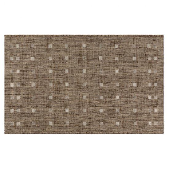 Ковер 1,2х1,7 м прямоугольный Side светло-коричневый безворсовый