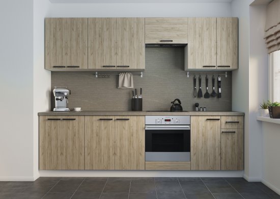 Кухонный шкаф навесной Дейма темная 50x67.6x29 см ЛДСП цвет коричневый