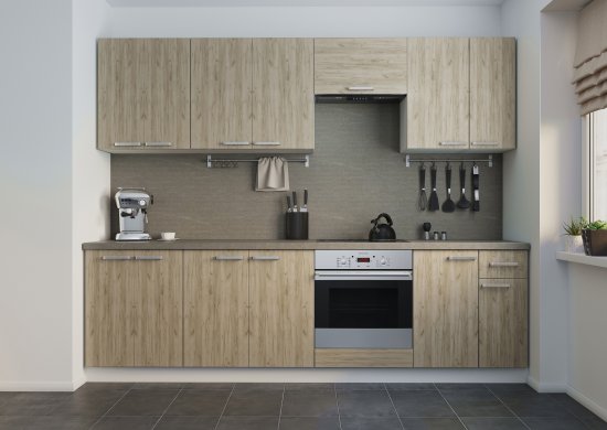 Кухонный шкаф напольный Дейма темная 80x85x60 см ЛДСП цвет коричневый