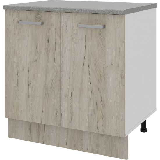 Кухонный шкаф напольный Дейма темная 80x85x60 см ЛДСП цвет коричневый