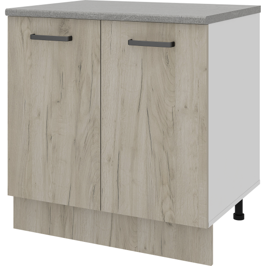 Кухонный шкаф напольный Дейма темная 80x85x60 см ЛДСП цвет коричневый