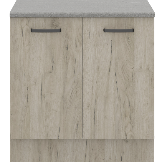 Кухонный шкаф напольный Дейма темная 80x85x60 см ЛДСП цвет коричневый