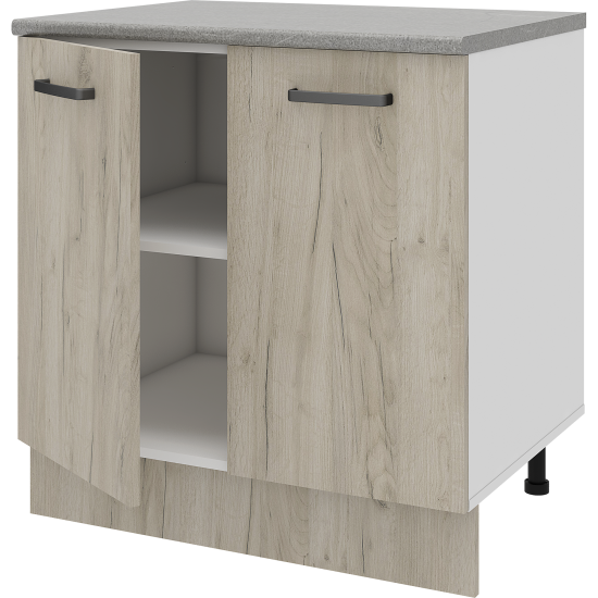 Кухонный шкаф напольный Дейма темная 80x85x60 см ЛДСП цвет коричневый