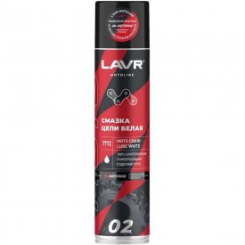 Смазка цепи LAVR MOTO Белая 400 мл
