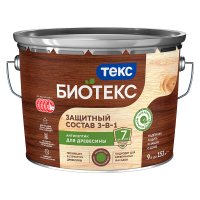 Антисептик Текс Bioteks 2-в-1/3-в-1 декоративный для дерева сосна 9 л