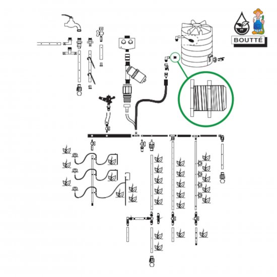 Штуцер для бочки Boutte 1