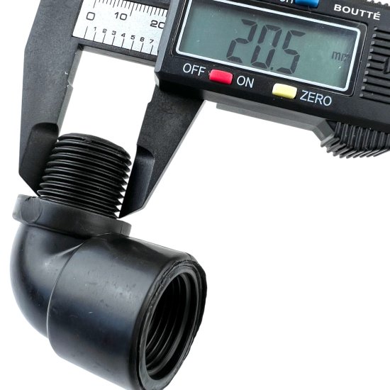 Угол пластиковый BOUTTE 1/2