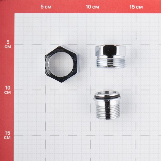 Американка прямая 3/4 ВР(г) х 3/4 НР(ш) хром латунная