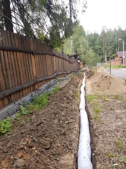 Труба дренажная SoftRock без использования щебня D110/250 3 м