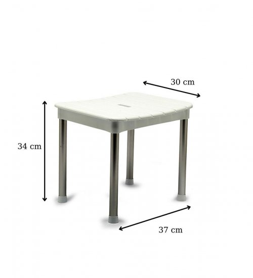 Стул для ванной Primanova Ecaliptus цвет белый