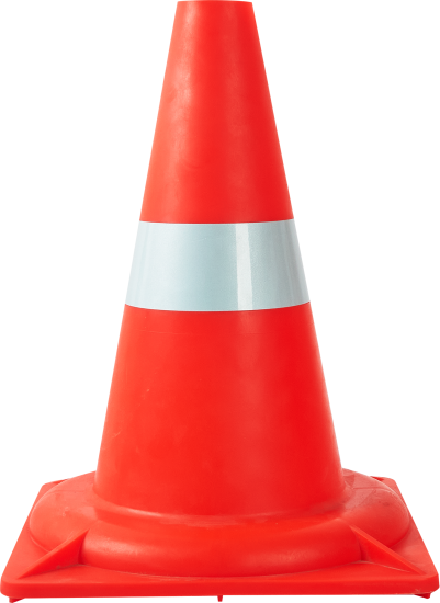 Конус дорожный 320 мм красно-белый