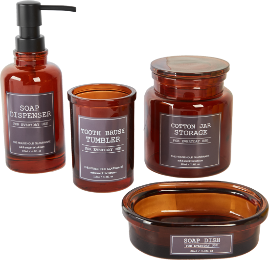 Мыльница Vidage Fiole стекло цвет коричневый