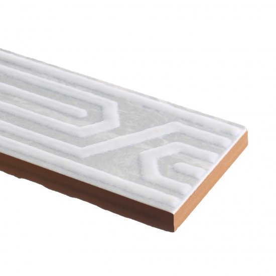 Плитка бордюр Нефрит Карен серая 400x50x8 мм