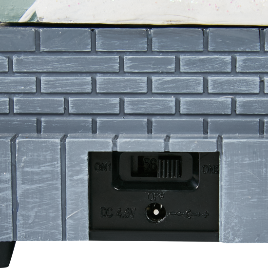 Композиция новогодняя светодиодная Железнодорожная станция 31x15x25