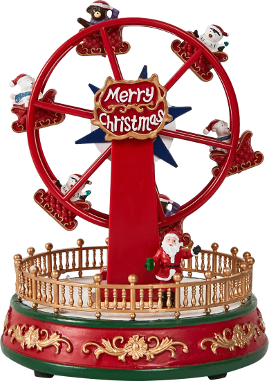 Композиция новогодняя светодиодная Колесо обозрения 18x18x24 см