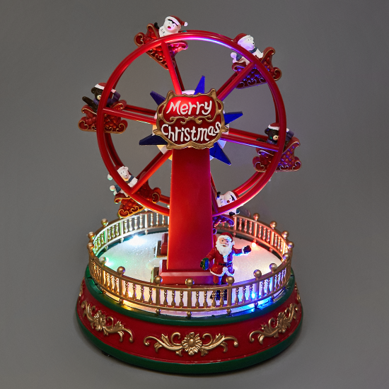 Композиция новогодняя светодиодная Колесо обозрения 18x18x24 см