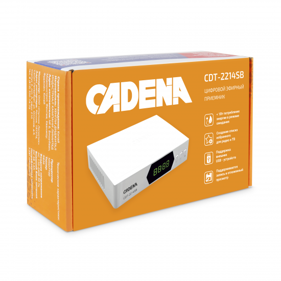 Ресивер цифровой эфирный Cadena CDT-2214SB