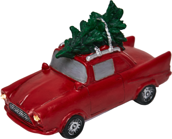 Композиция новогодняя светодиодная Машина Микс 7см