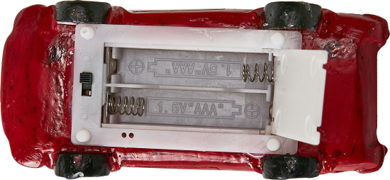 Композиция новогодняя светодиодная Машина Микс 7см