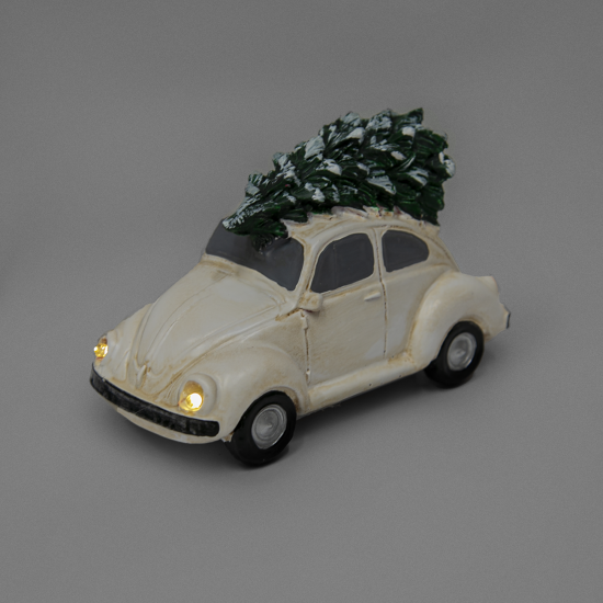 Композиция новогодняя светодиодная Машина Микс 7см