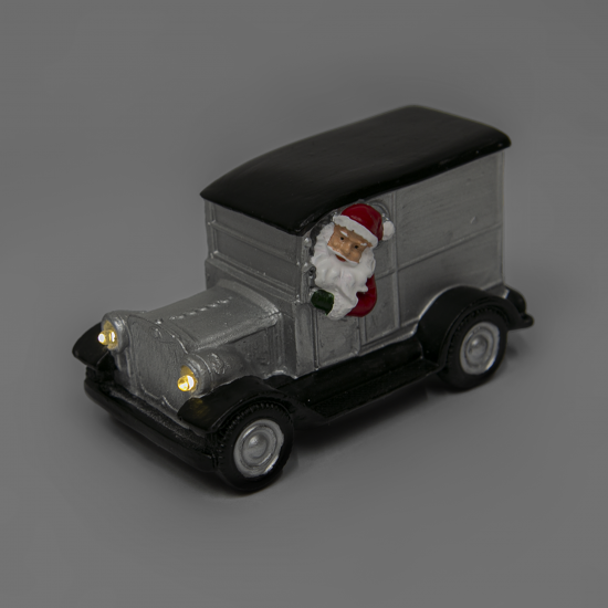 Композиция новогодняя светодиодная Машина Микс 7см