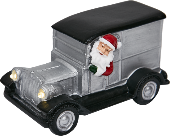 Композиция новогодняя светодиодная Машина Микс 7см