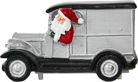 Композиция новогодняя светодиодная Машина Микс 7см