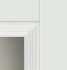 Дверь межкомнатная со стеклом Трилло 60x200 см Hardflex белый с замком и петлями