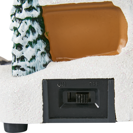 Композиция новогодняя светодиодная Домик у реки 17x11x12 см