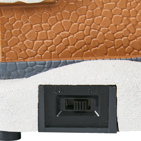 Композиция новогодняя светодиодная Домик у реки 17x11x12 см