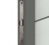 Дверь межкомнатная со стеклом Пьемонт 60x200 см Hardflex цвет стиппл грей с замком и петлями