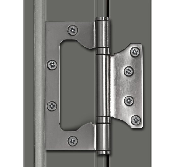 Дверь межкомнатная глухая Пьемонт 60x200 см Hardflex цвет стиппл грей с замком и петлями