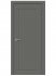 Дверь межкомнатная глухая Пьемонт 60x200 см Hardflex цвет стиппл грей с замком и петлями
