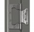 Дверь межкомнатная глухая Пьемонт 60x200 см Hardflex цвет стиппл грей с замком и петлями