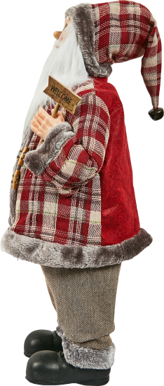 Фигура декоративная Санта в тулупе 80см