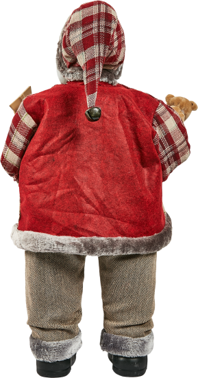 Фигура декоративная Санта в тулупе 80см