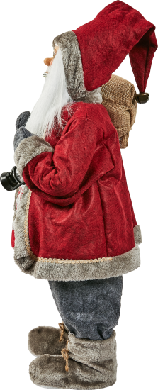 Фигура декоративная Санта в красном 80см